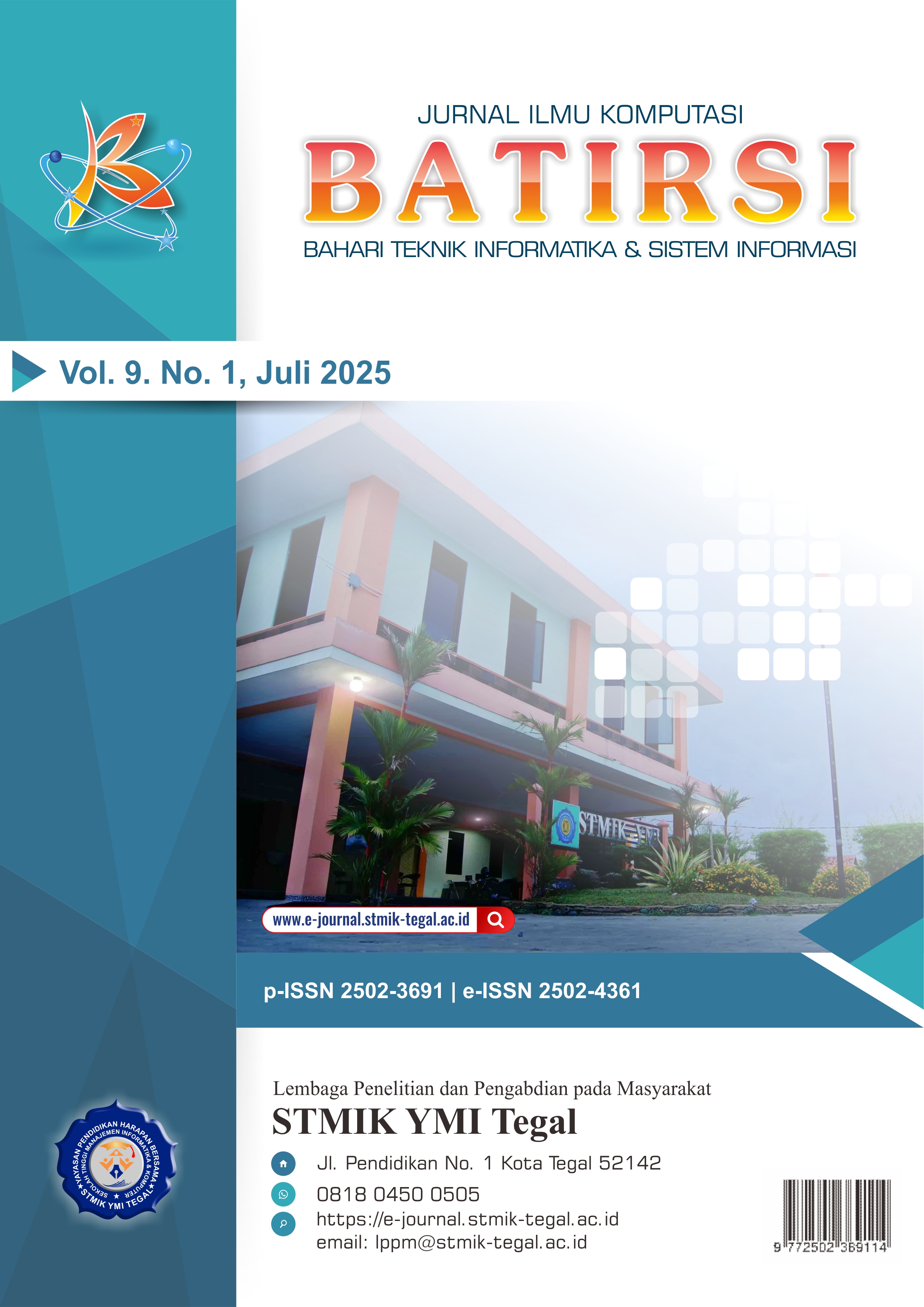 View Vol. 9 No. 1 (2025): Maritime Journal of Informatics Engineering & Information Systems